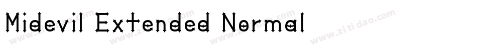 Midevil Extended Normal字体转换